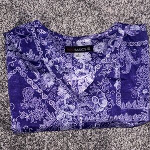 Purple Floral Women's Top